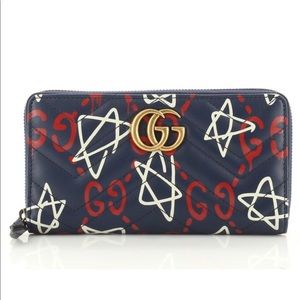 Gucci Blue and Red Wallet